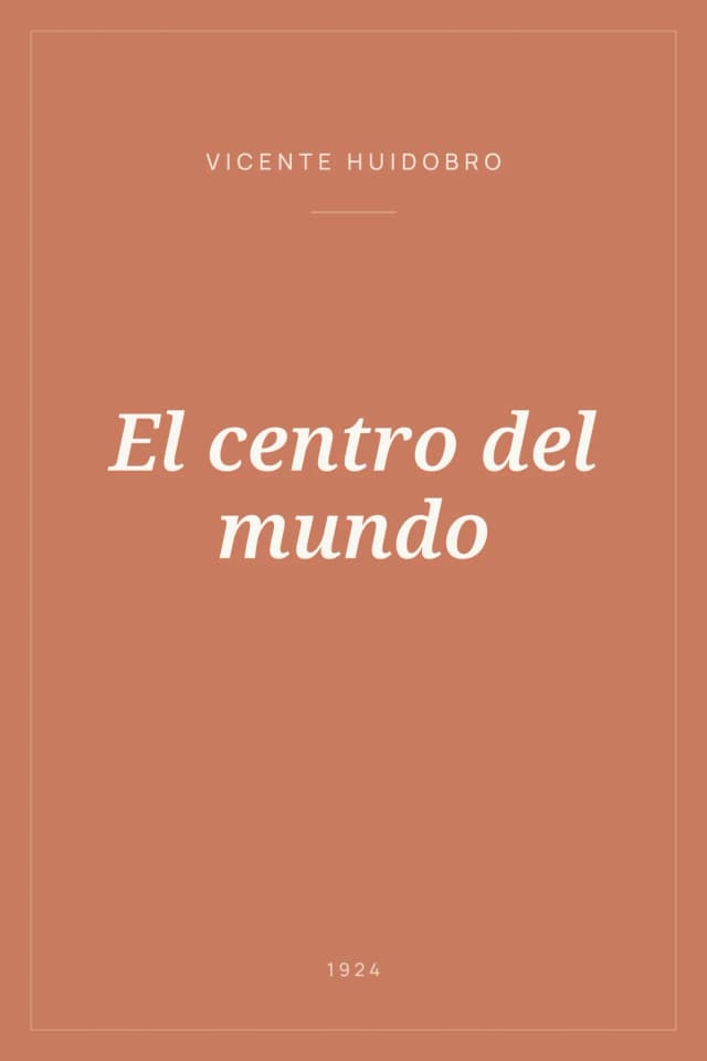 Portada de El centro del mundo