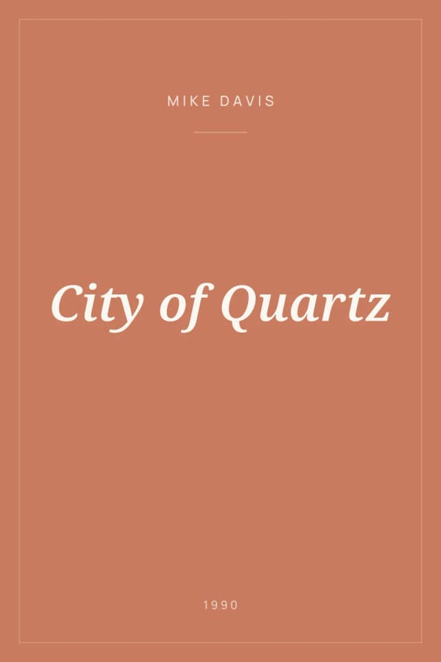 Portada de City of Quartz
