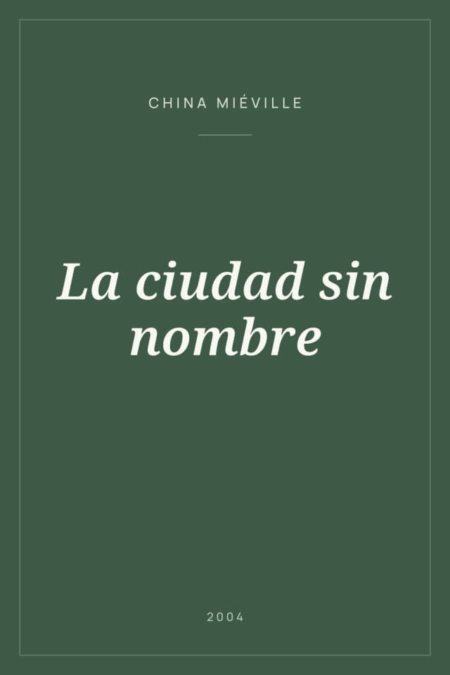Portada de La ciudad sin nombre