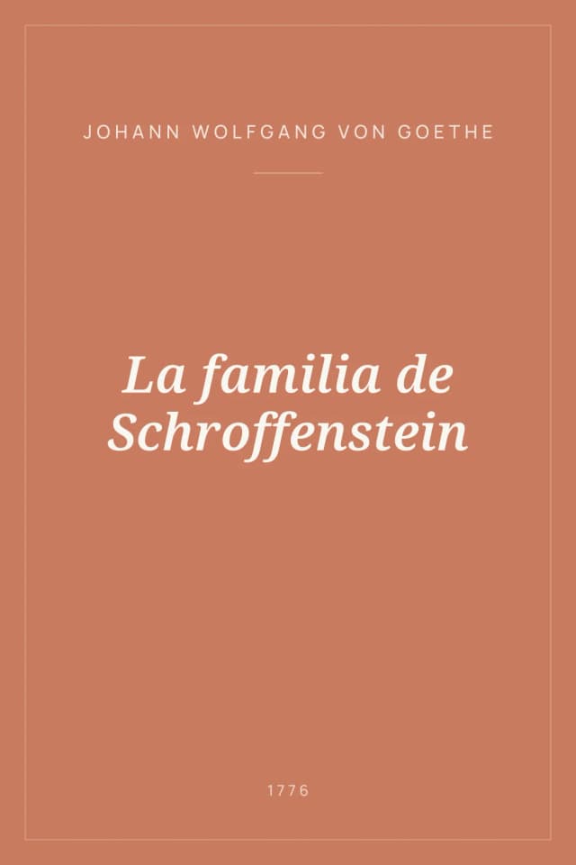 Portada de La familia de Schroffenstein