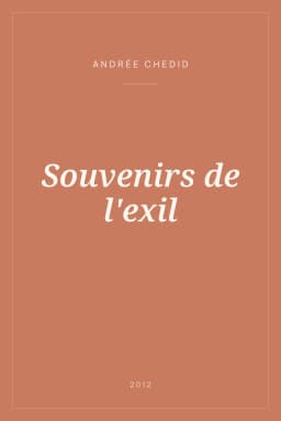 Portada de Souvenirs de l'exil