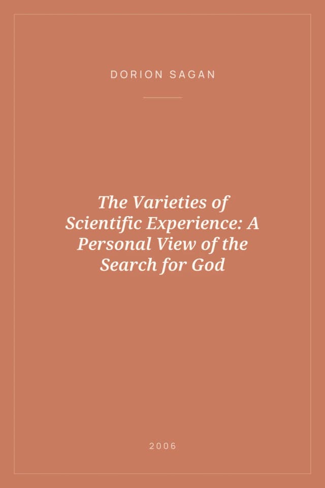 Portada de The Varieties of Scientific Experience: A Personal View of the Search for God