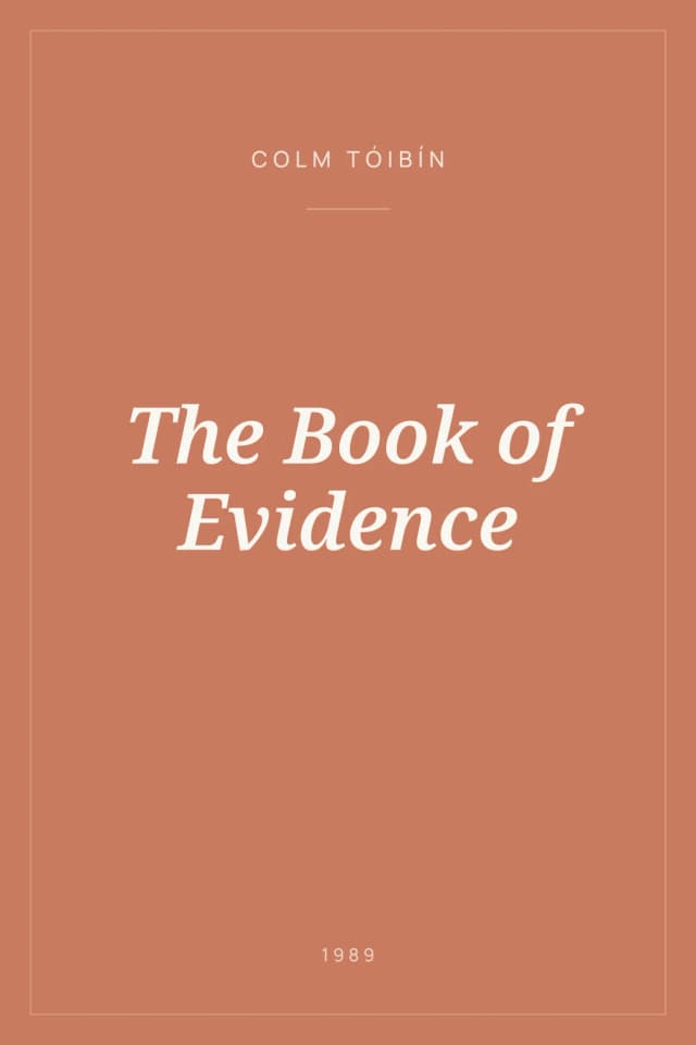 Portada de The Book of Evidence