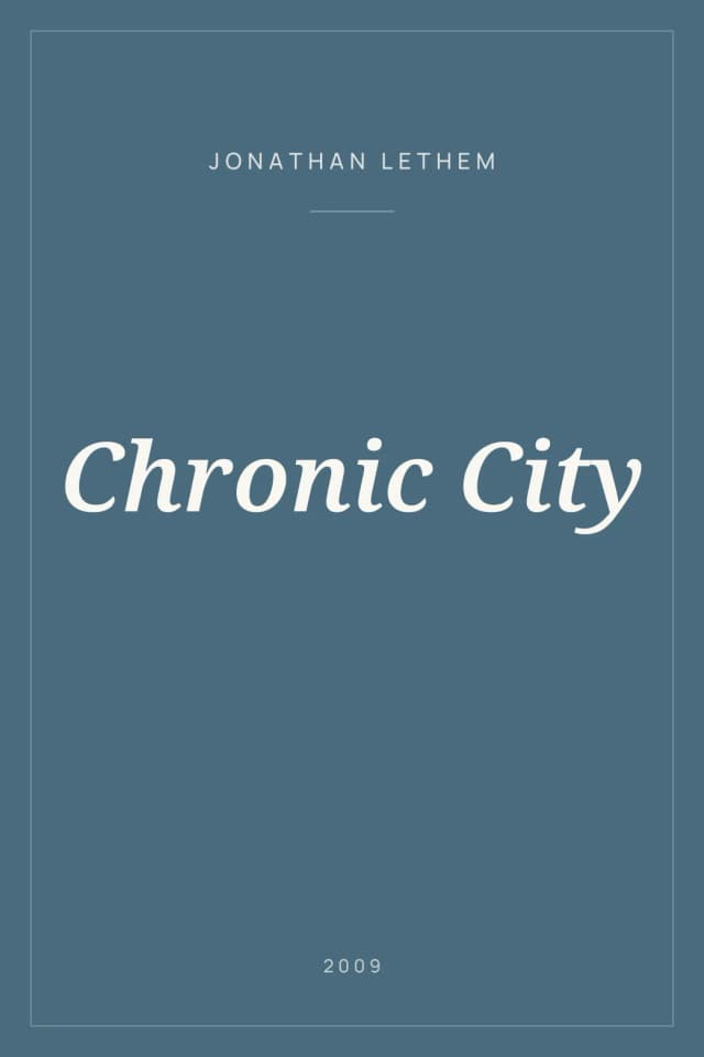 Portada de Chronic City