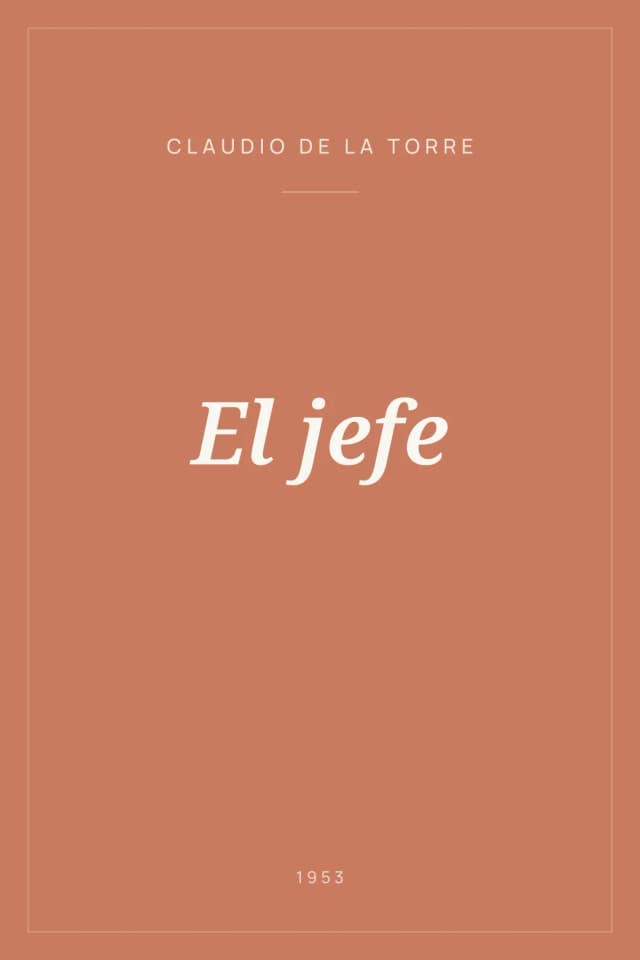 Portada de El jefe