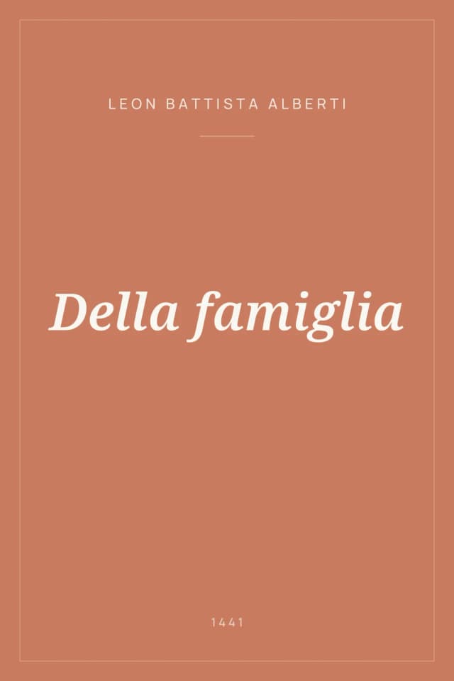 Portada de Della famiglia