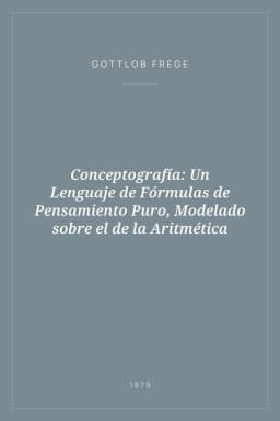 Portada de Conceptografía: Un Lenguaje de Fórmulas de Pensamiento Puro, Modelado sobre el de la Aritmética