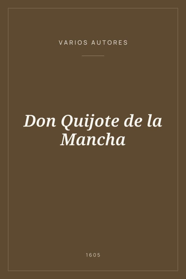 Portada de Don Quijote de la Mancha