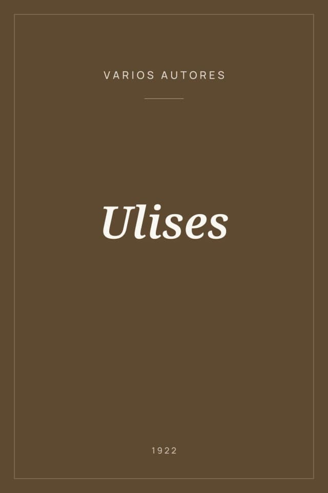 Portada de Ulises