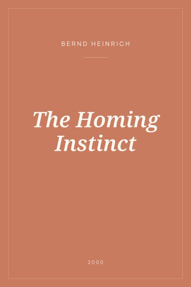 Portada de The Homing Instinct