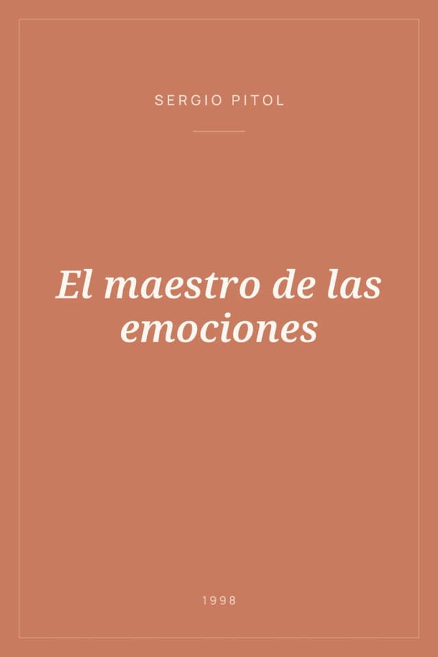 Portada de El maestro de las emociones