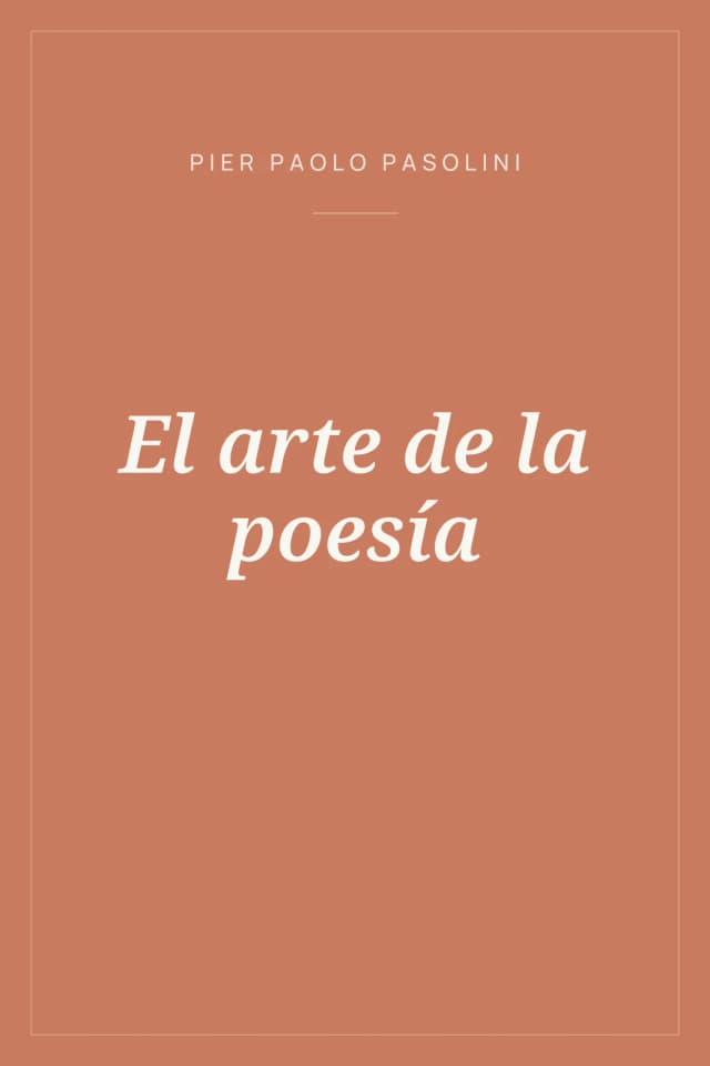 Portada de El arte de la poesía