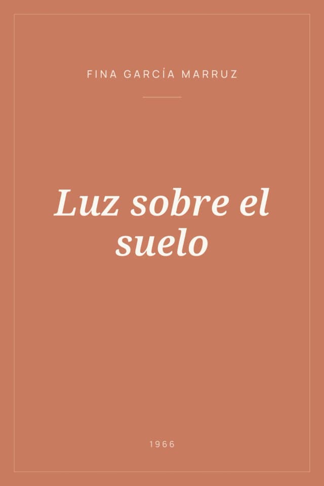 Portada de Luz sobre el suelo