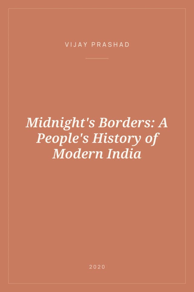 Portada de Midnight's Borders: A People's History of Modern India