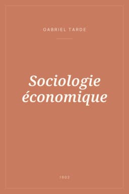 Portada de Sociologie économique