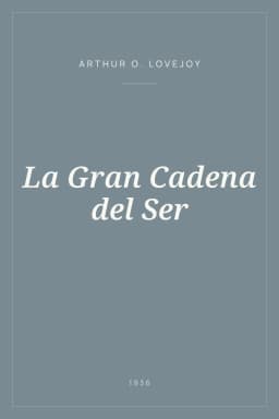 Portada de La Gran Cadena del Ser