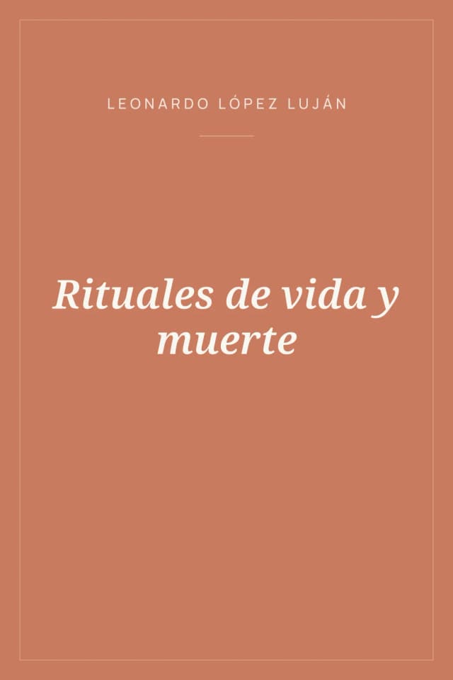 Portada de Rituales de vida y muerte
