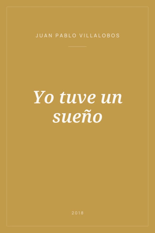 Portada de Yo tuve un sueño
