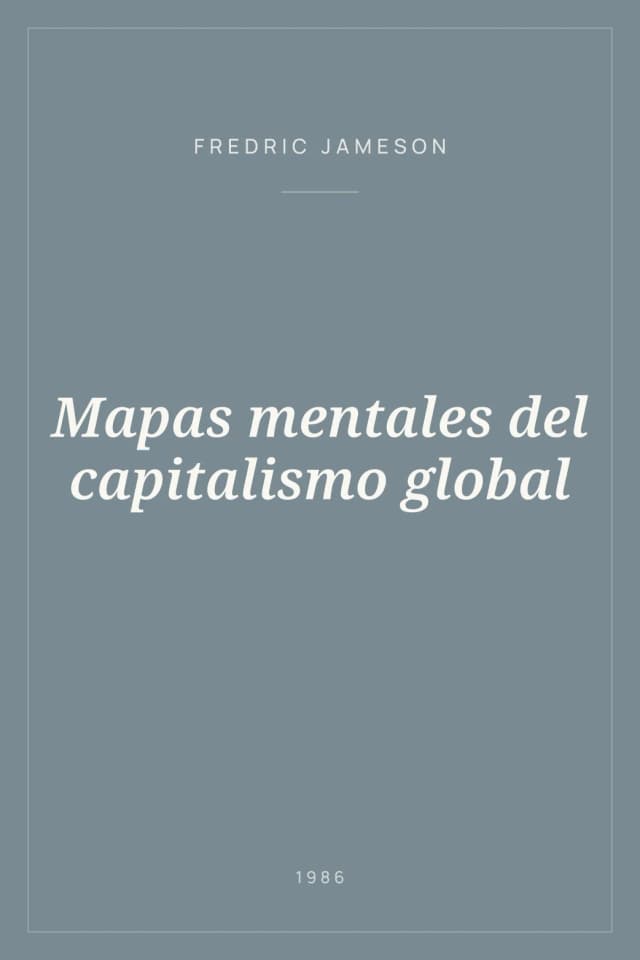Portada de Mapas mentales del capitalismo global