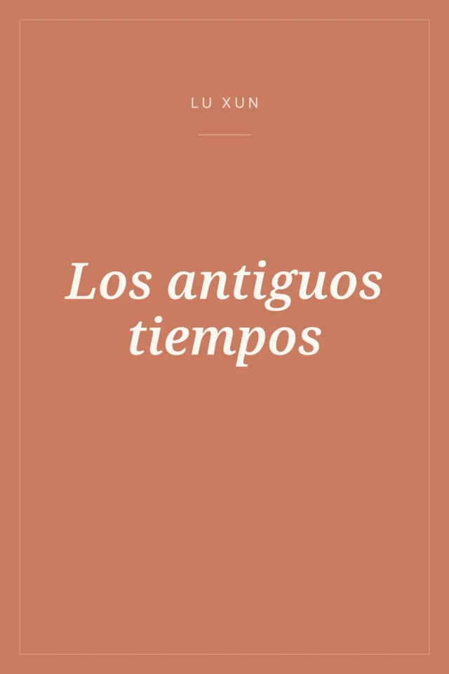 Portada de Los antiguos tiempos