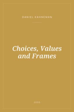 Portada de Choices, Values and Frames