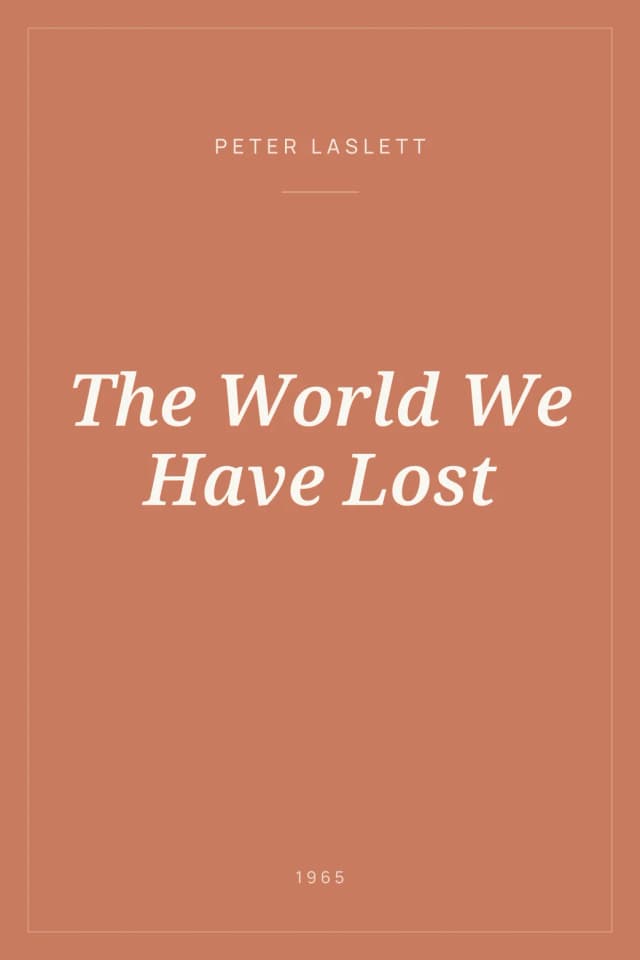 Portada de The World We Have Lost