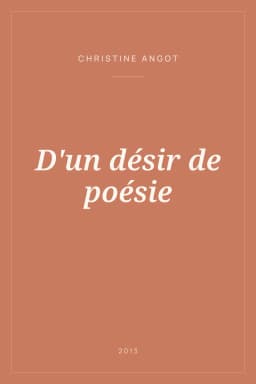 Portada de D'un désir de poésie