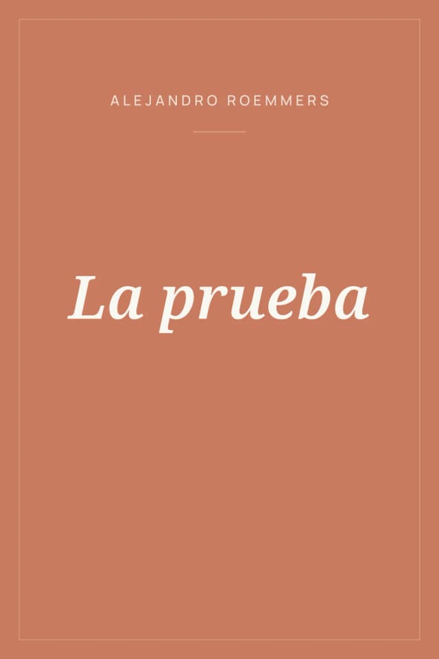 Portada de La prueba