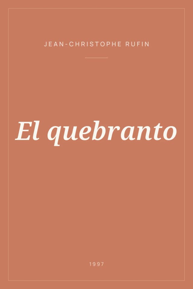 Portada de El quebranto