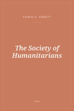 Portada de The Society of Humanitarians