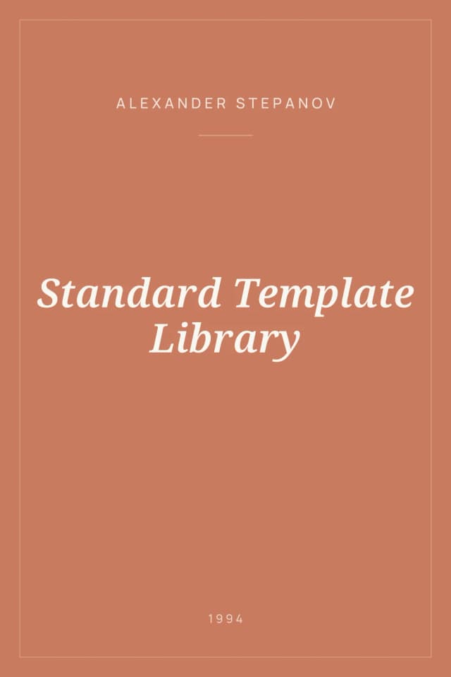 Portada de Standard Template Library