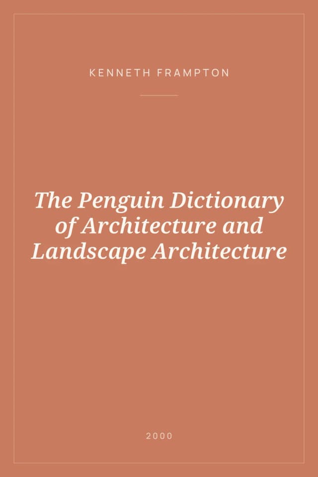 Portada de The Penguin Dictionary of Architecture and Landscape Architecture