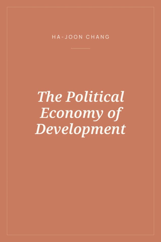 Portada de The Political Economy of Development