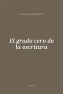 Portada de El grado cero de la escritura