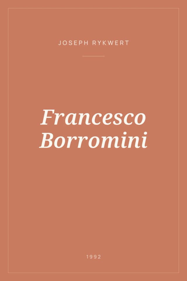 Portada de Francesco Borromini