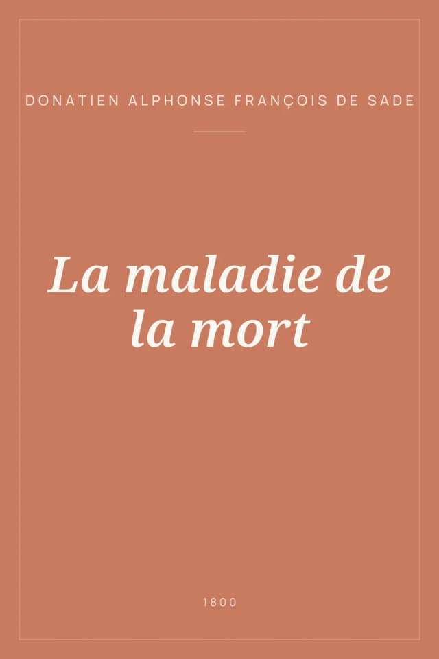 Portada de La maladie de la mort