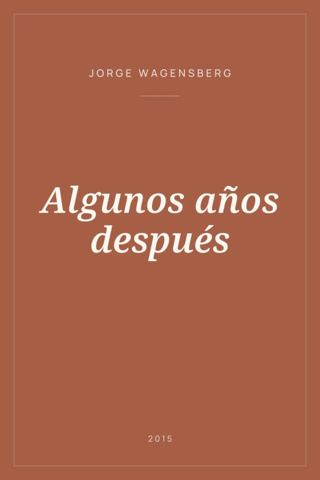 Portada de Algunos años después