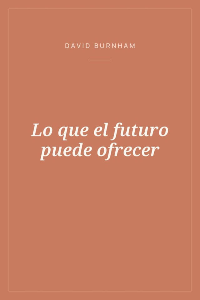 Portada de Lo que el futuro puede ofrecer
