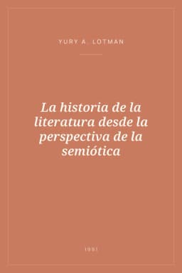 Portada de La historia de la literatura desde la perspectiva de la semiótica