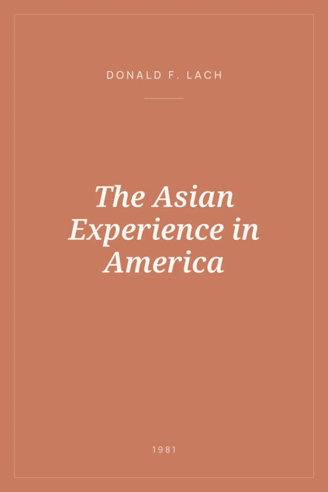 Portada de The Asian Experience in America