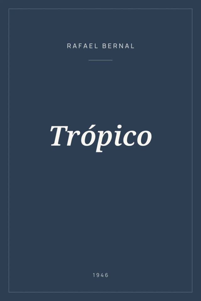 Portada de Trópico