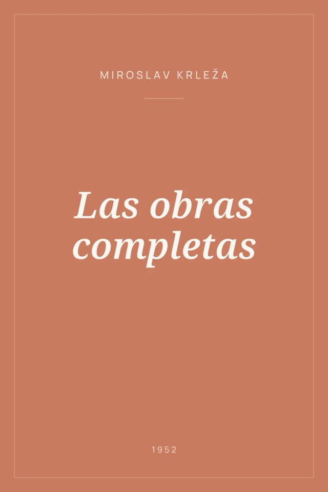 Portada de Las obras completas