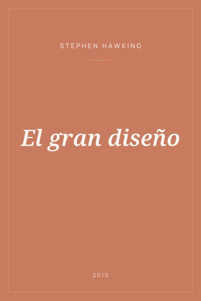 Portada de El gran diseño