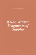 Portada de If Not, Winter: Fragments of Sappho
