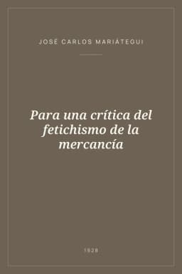 Portada de Para una crítica del fetichismo de la mercancía