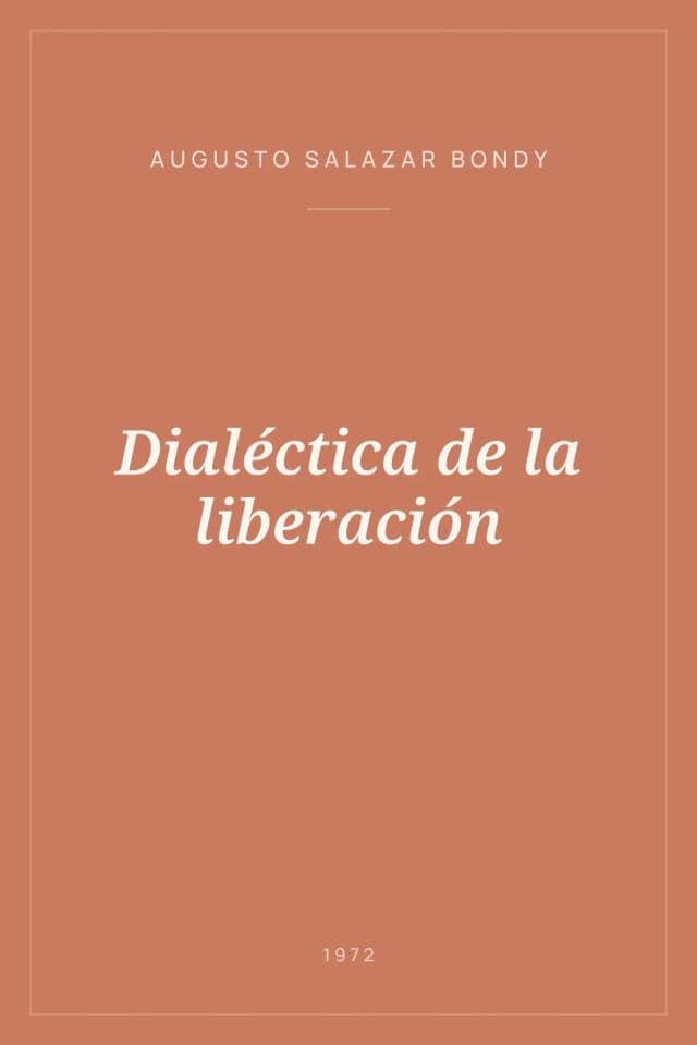 Portada de Dialéctica de la liberación