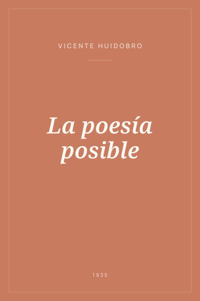 Portada de La poesía posible