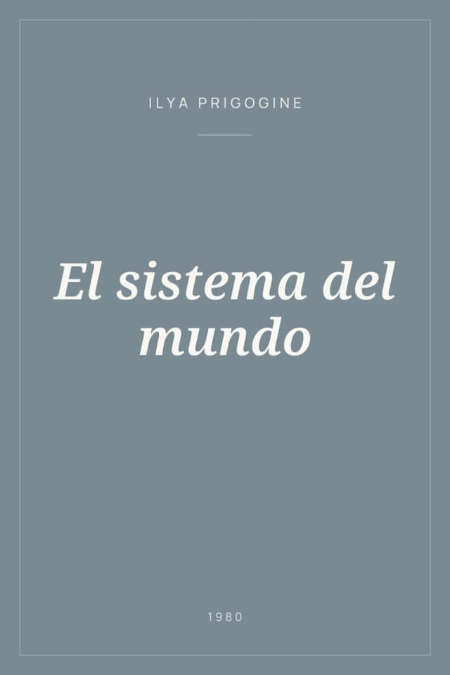 Portada de El sistema del mundo