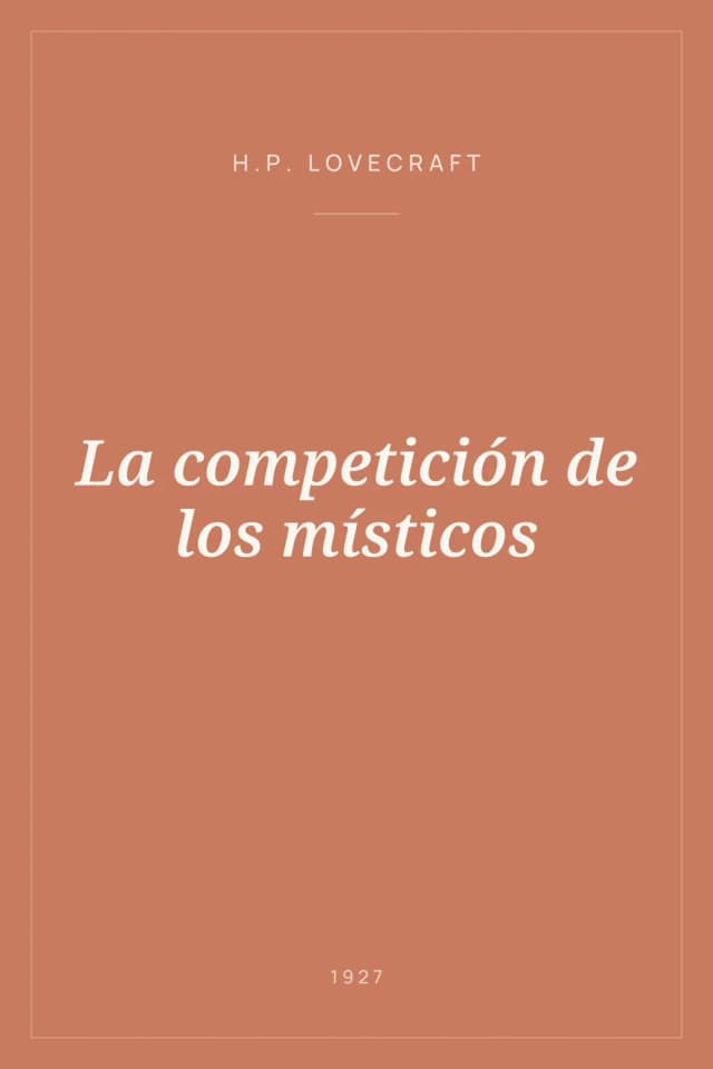 Portada de La competición de los místicos