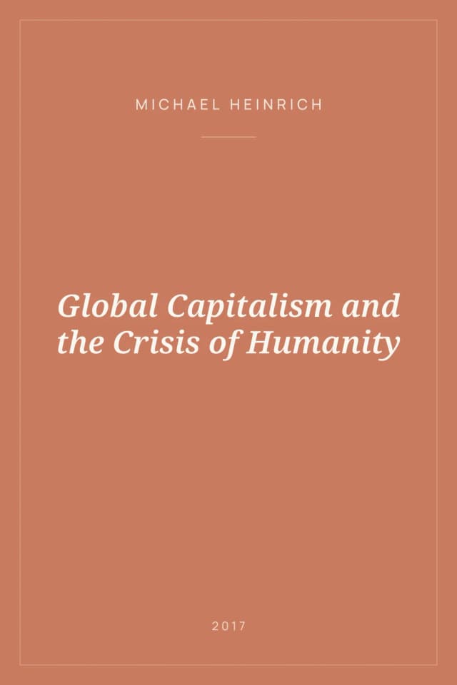 Portada de Global Capitalism and the Crisis of Humanity